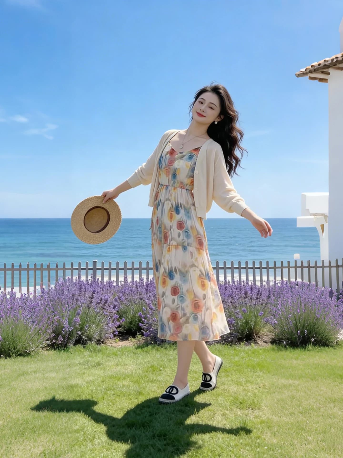Nuovo Set Estivo da Donna: Cardigan Lavorato a Maglia e Abito, Stile Protezione Solare, Completo Due Pezzi Casual e alla Moda, Maniche Lunghe, Collo Tondo