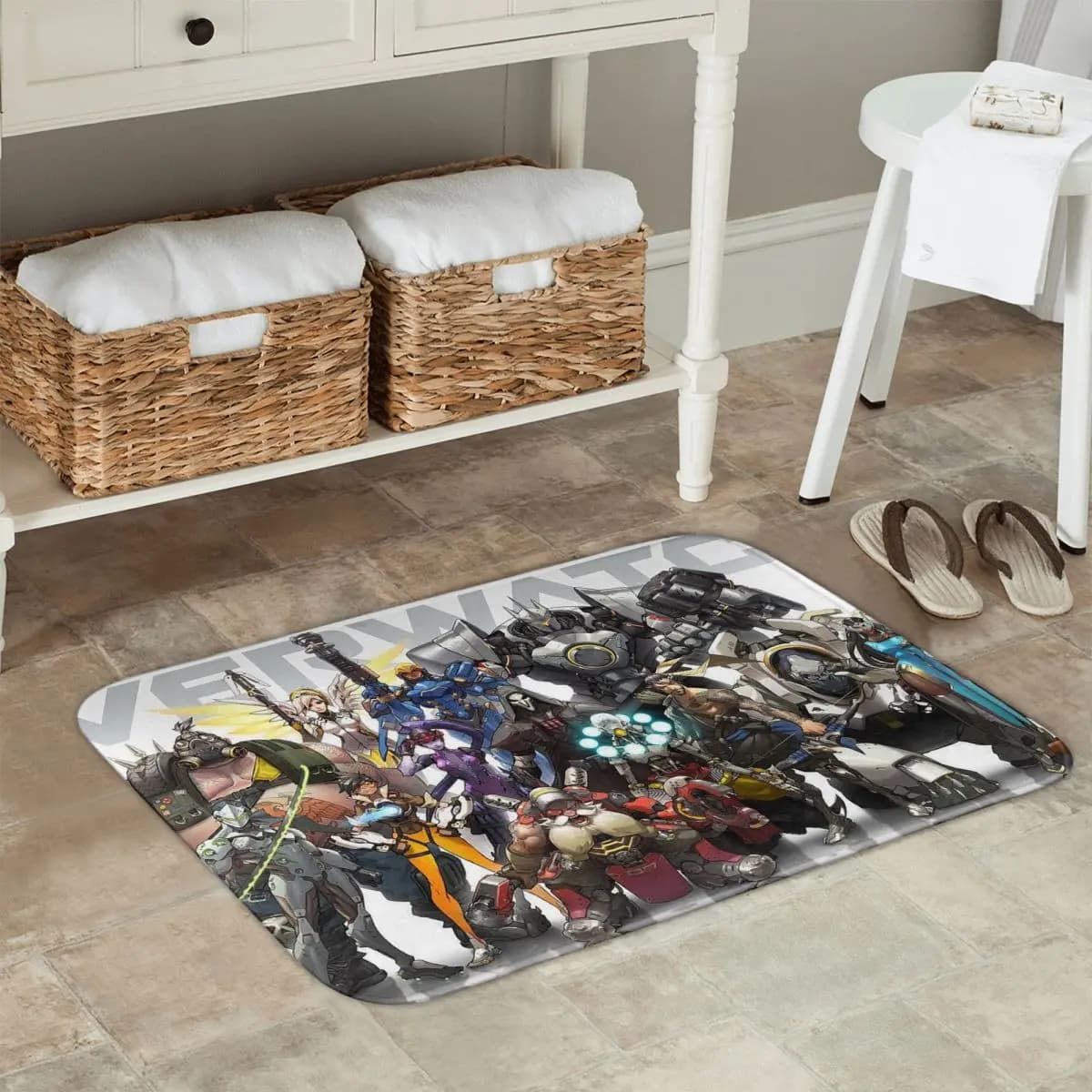 Gioco Overwatch Zerbino Cucina Ingresso Tappetino per la casa Tappeto antiscivolo per tappetini per camera da letto
