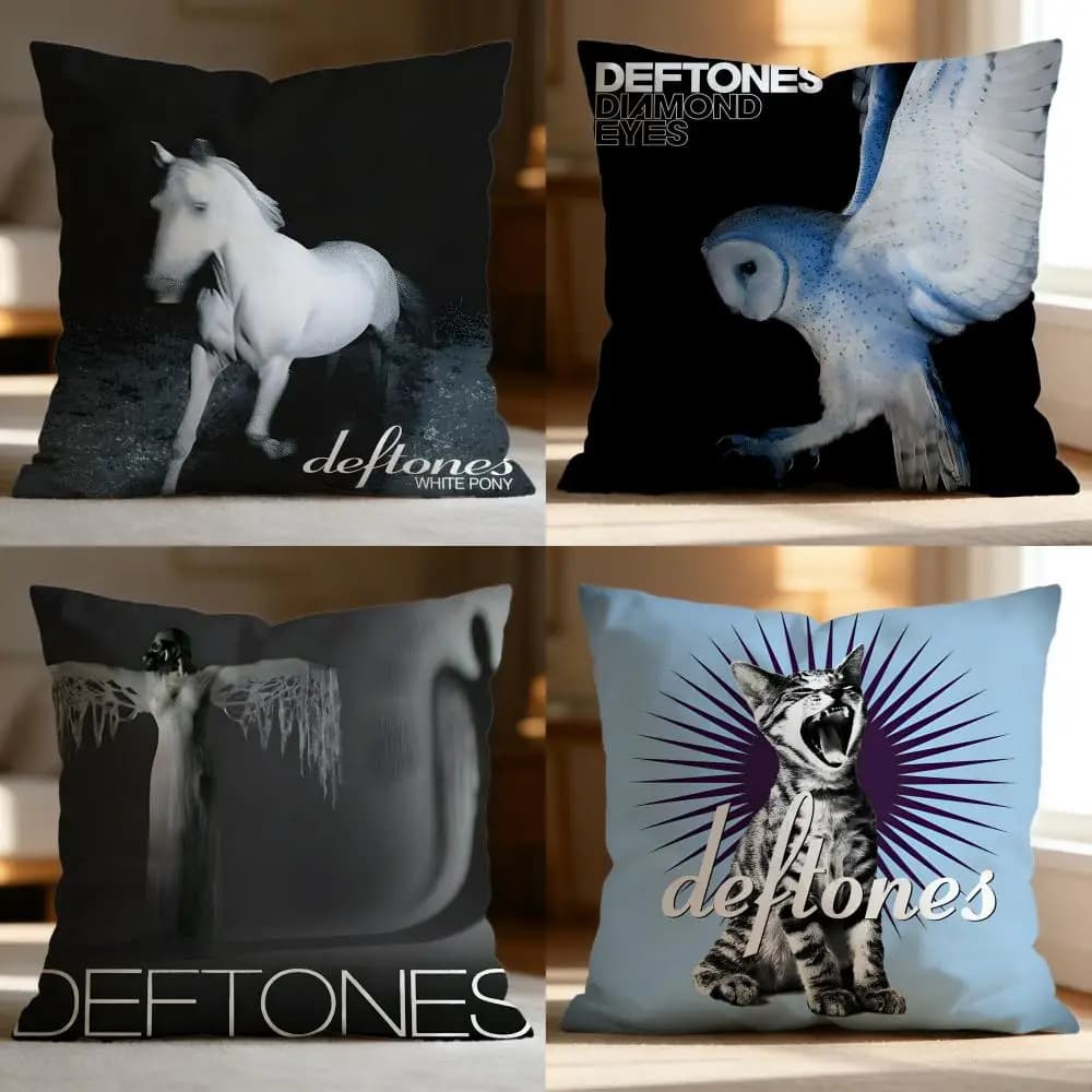 Federa Decorativa D-Ddeftoneses alla Moda, Morbida e Lavabile, Multiuso per Divano, Letto, Viaggi e Ufficio