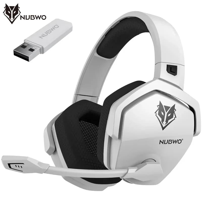 NUBWO G06 Dual Wireless Gaming Headphones Bluetooth 5.3 2,4 GHz with PS5 microphone, PS4, PC, mobile, Switch
