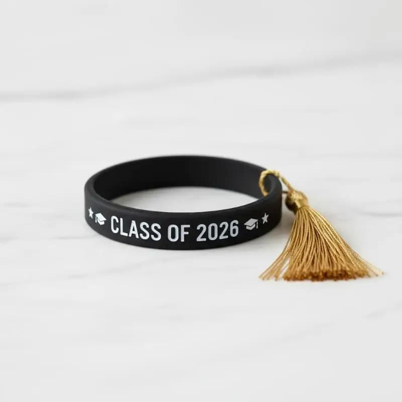 60 braccialetti in silicone per la laurea, classe del 2026, braccialetti di congratulazioni per la festa di laurea.
