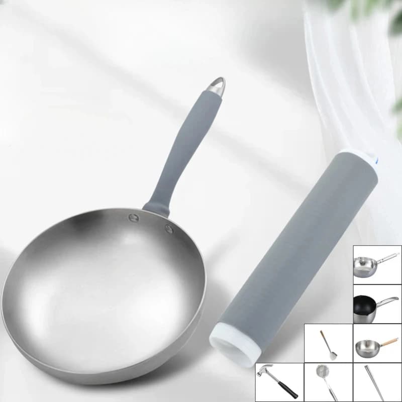 Maniglia per pentola antiscottatura Copertura resistente al calore Nuova protezione per padella Manicotto per supporto con manico caldo Manicotto per maniglia in gomma