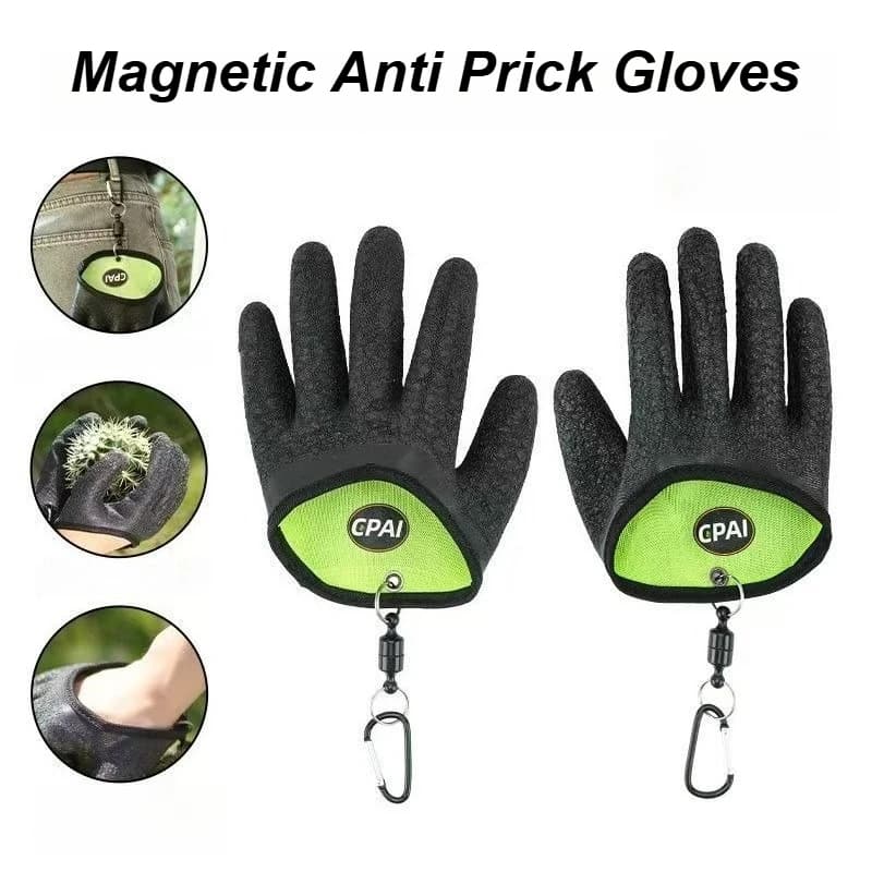 Guanti magnetici da giardinaggio Guanti specifici per piantare rose anti-puntura Guanti portatili in lattice Equipaggiamento protettivo da giardino impermeabile