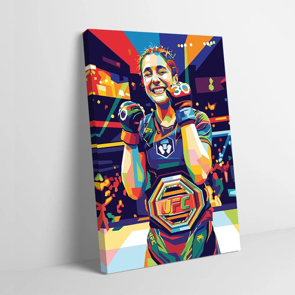 Poster by Alexa Grasso Boxer Sample with Belt Printing, Custom Frame, Wall Decoration Gift
