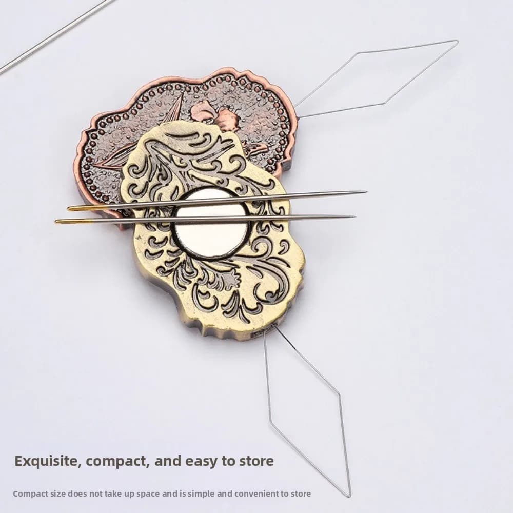 Porta aghi per strumenti artigianali per cucire Porta raccoglitori per aghi per punto croce fai-da-te Accessori per ricamo Cuscino per spille per uso domestico