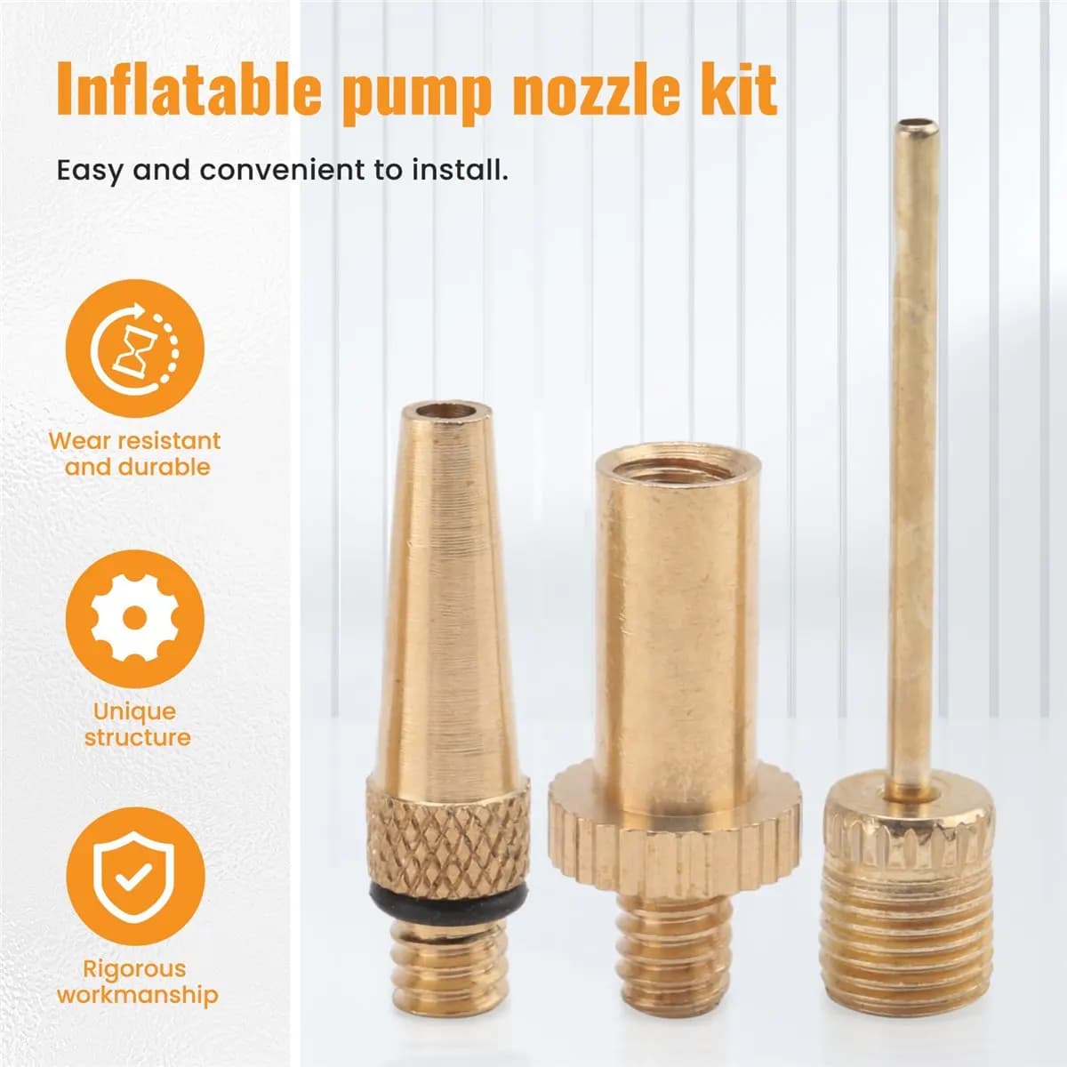 AD10 Kit 10 Pezzi Adattatori per Valvole Presta e Schrader per Biciclette da Strada, MTB e Fixie