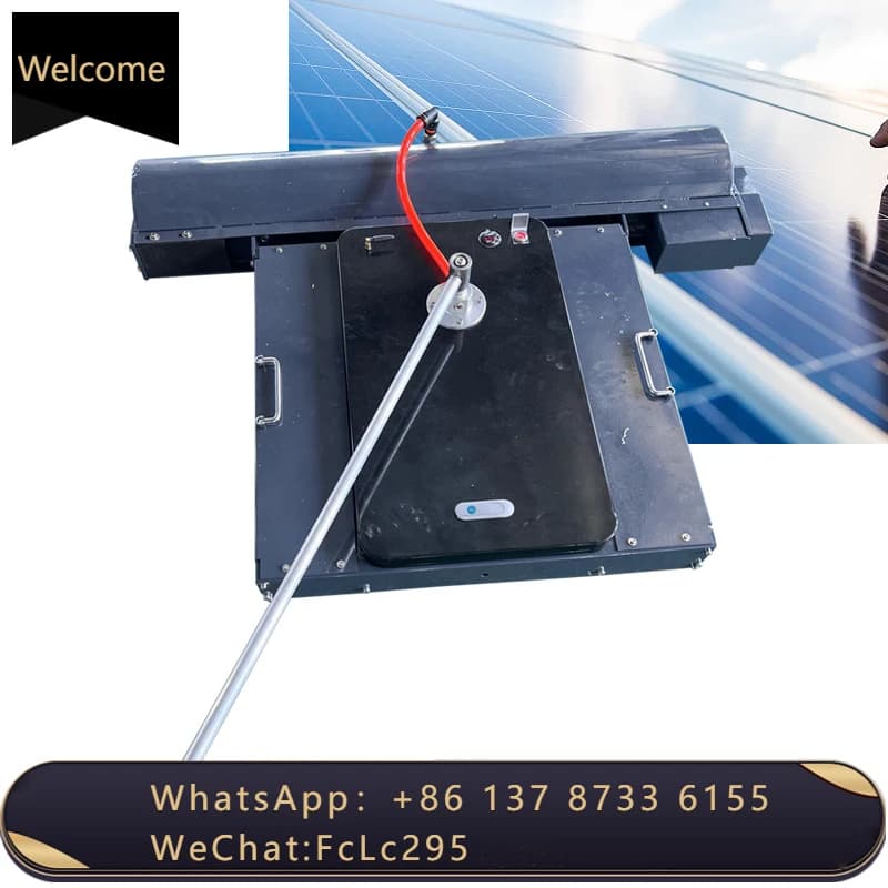 Macchina per la pulizia dei pannelli solari Robot per la pulizia fotovoltaica Pulitore per pannelli solari portatile