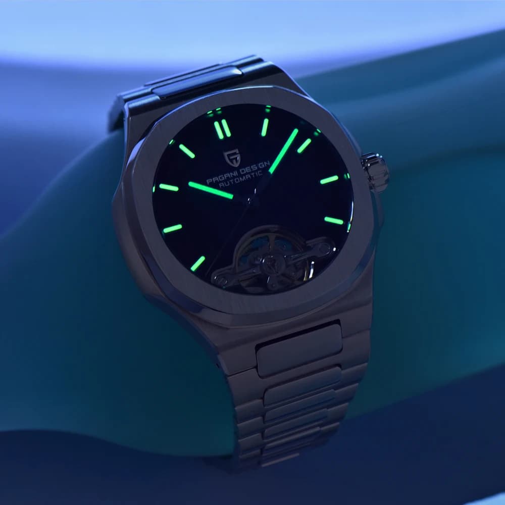 2026 New PAGANI DESIGN Tourbillon Men's Mechanical Watches Gold Luxury Automatic Watch For Men AR Sapphire Waterproof Luminous Hollow Stainless Steel Man Clock