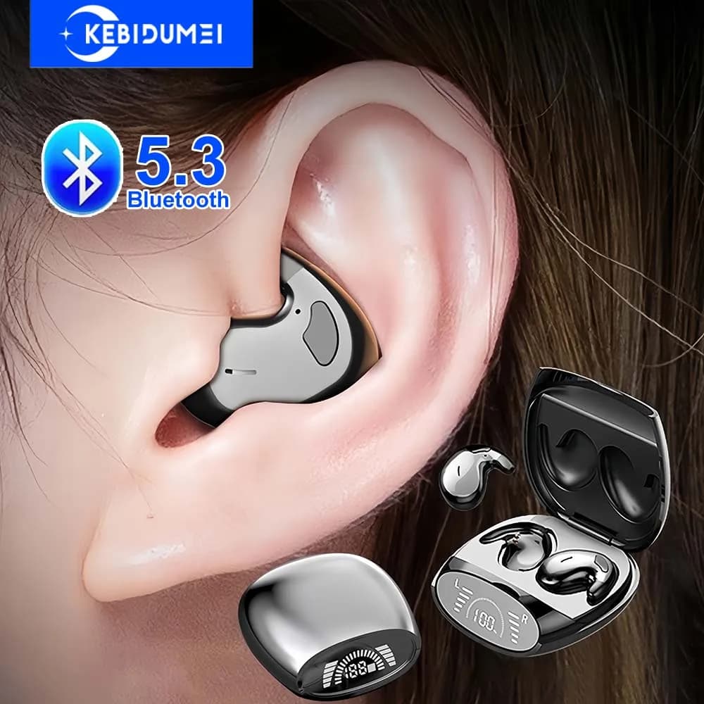 Invisible earphones for sleep Small mini headphones With hidden noise cancellation TWS Wireless Sports Stereo Bluetooth 5.3 Headset