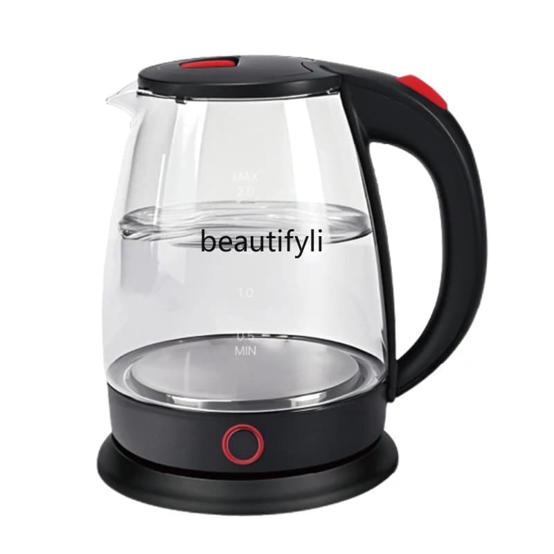 Bollitore domestico in vetro borosilicato ad alta potenza Bollitore con spegnimento automatico Bollitore elettrico ad alta potenza