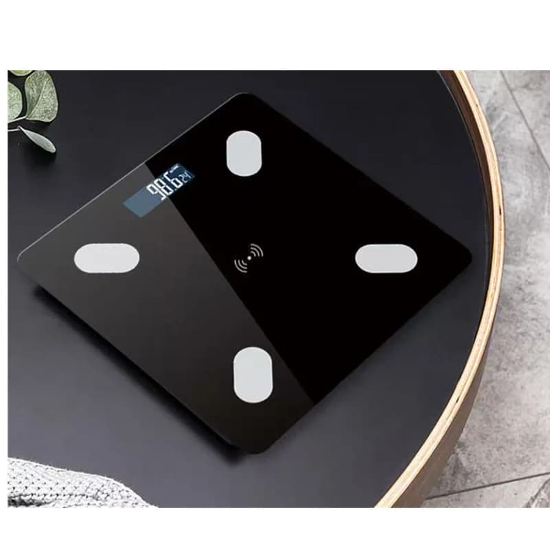 Bilancia Intelligente per il Grasso Corporeo, Bilancia Digitale Wireless per Bagno, Analizzatore della Composizione Corporea con App per Smartphone Compatibile con Bluetooth