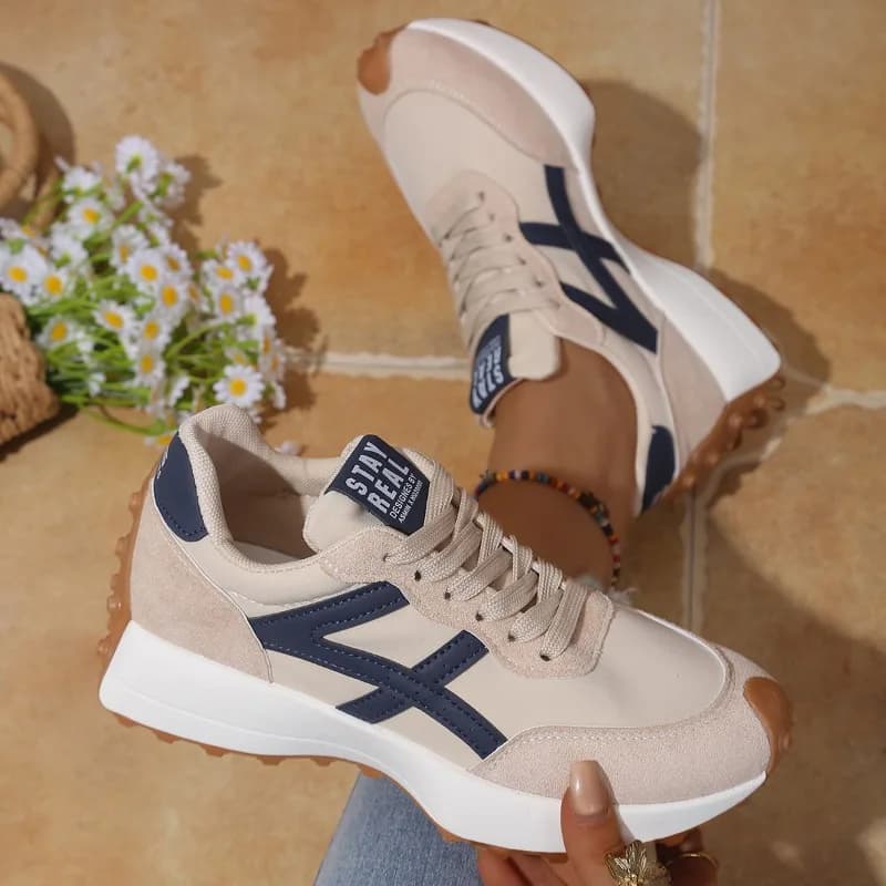 Nuove Sneakers da Donna 2026: Mocassini Casual Comodi di Lusso con Lacci, Scarpe Designer Antiscivolo con Plateau, Sneakers Moda Donna