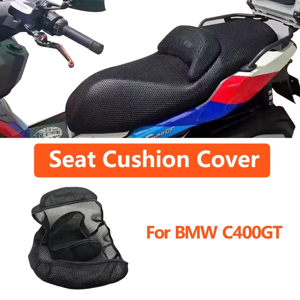 Per BMW C400GT C400 GT Accessori Moto: Coprisella Traspirante in Rete Antiscivolo per Protezione Sella