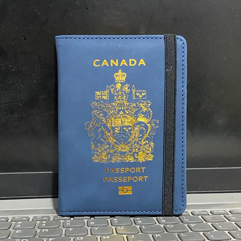 Rfid Passport Cover Canada passaporto Holder Protector portafoglio Business ID Card custodia da viaggio per passaporti