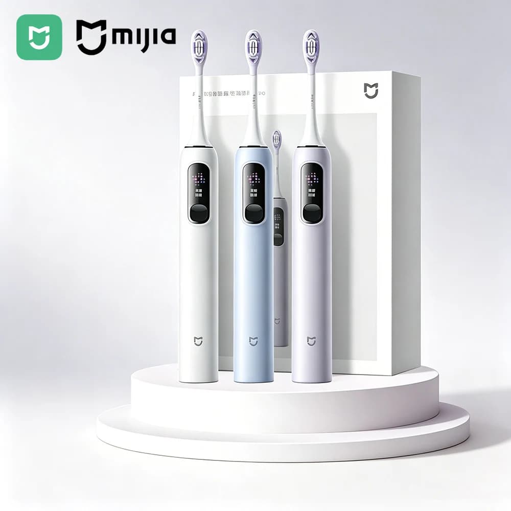 Nuovo Spazzolino Elettrico Sonico Mijia Pro, Riconoscimento Intelligente della Superficie Dentale, Display Digitale con Promemoria