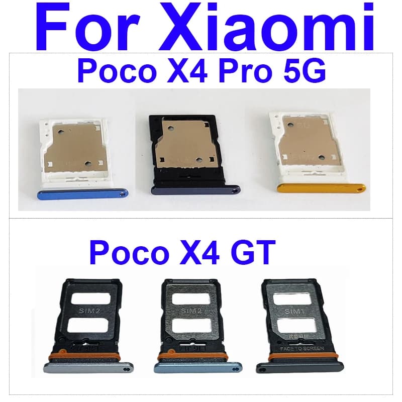 Vassoio scheda SIM per Xiaomi POCO X4GT X4Pro 5G Slot per scheda SIM Supporto per lettore di schede Parti di ricambio