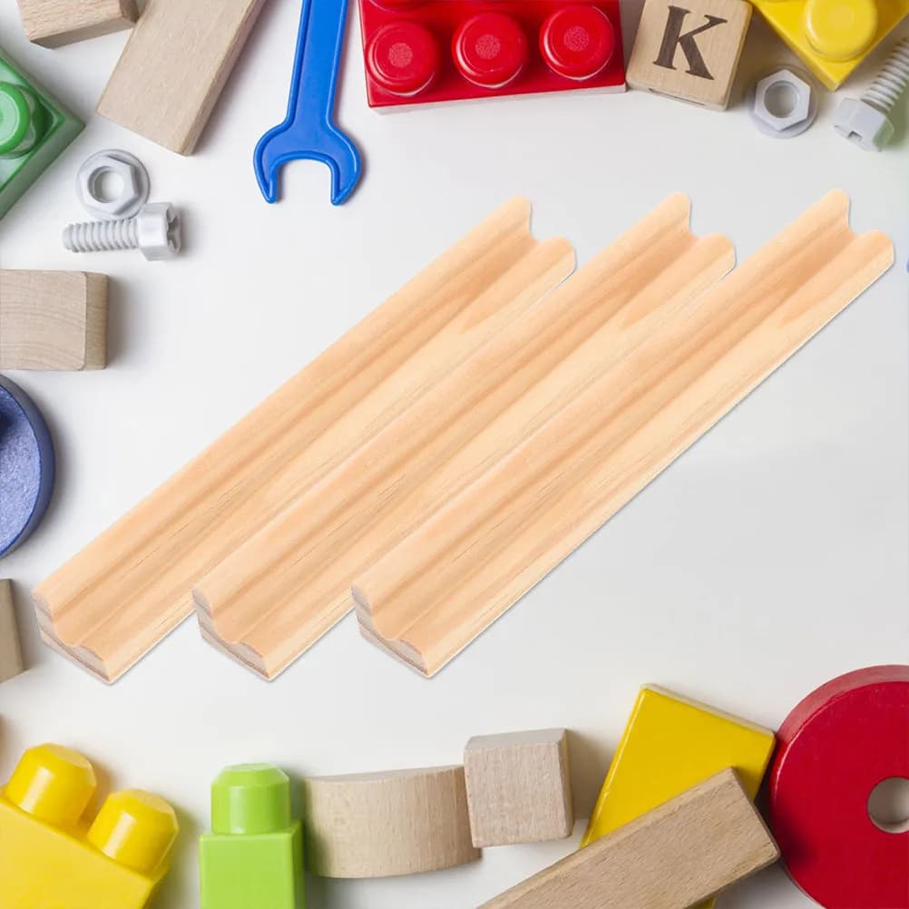 Set di 4 Portadomino in Legno Naturale, Supporti per Carte da Gioco, Organizzatori da Tavolo Multifunzione