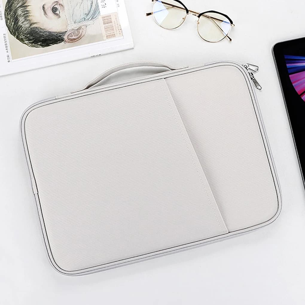 Borsa per laptop Borse a maniche portatili Valigetta Borse da trasporto Custodia Accessori Viaggio Ufficio Lavoro Bianco 10,8-11 pollici