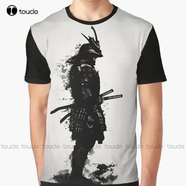 Samurai blindato Graphic Warrior Ninja Ronin T-shirt giapponese Giappone T-shirt da golf Stampa digitale T-shirt Regalo di Natale Xxs-5XL
