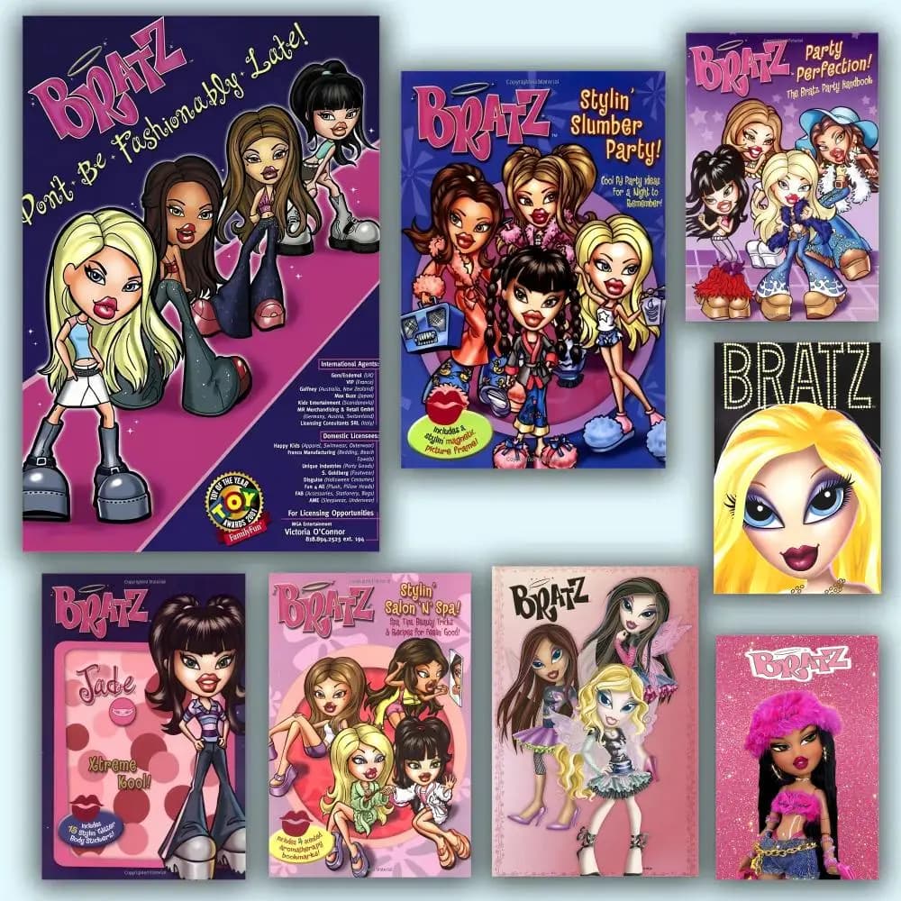 B-Bratzs Dolls Cartoon Girl Poster Aesthetic HD PVC Wall Art - Wear Resistant And Waterproof For Home, Hotel, Bar