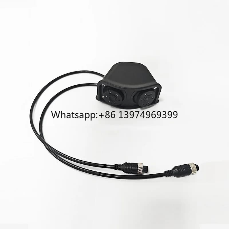 SeemeTech 3.6mm Lens Double Wireless Reverse Camera Metal Black 95 Degree View 1080P HD Wifi with Voice Interaction for Car