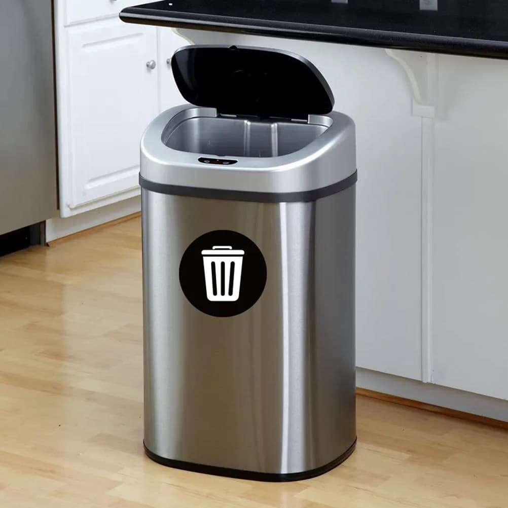 1Set Classification Sticker PVC Trash Can Recycle Decal Removable Waterproof Label for Waste Sorting Recycling Bin Sign