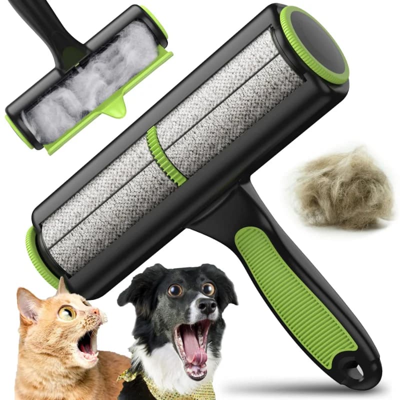 Animali domestici Rimuove i peli di gatti e cani Spazzola per pulizia verde Rimozione della pelliccia Animali Spazzola per capelli Abbigliamento Divano Tappeti Pettini