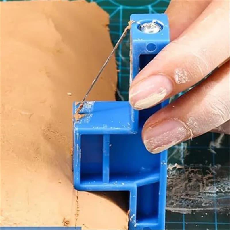Taglierina smussata in ceramica Strumento di finitura del fango Argilla morbida Scheda di argilla polimerica Strumenti di modellazione di cucitura Utensili da taglio angolare per argilla ceramica