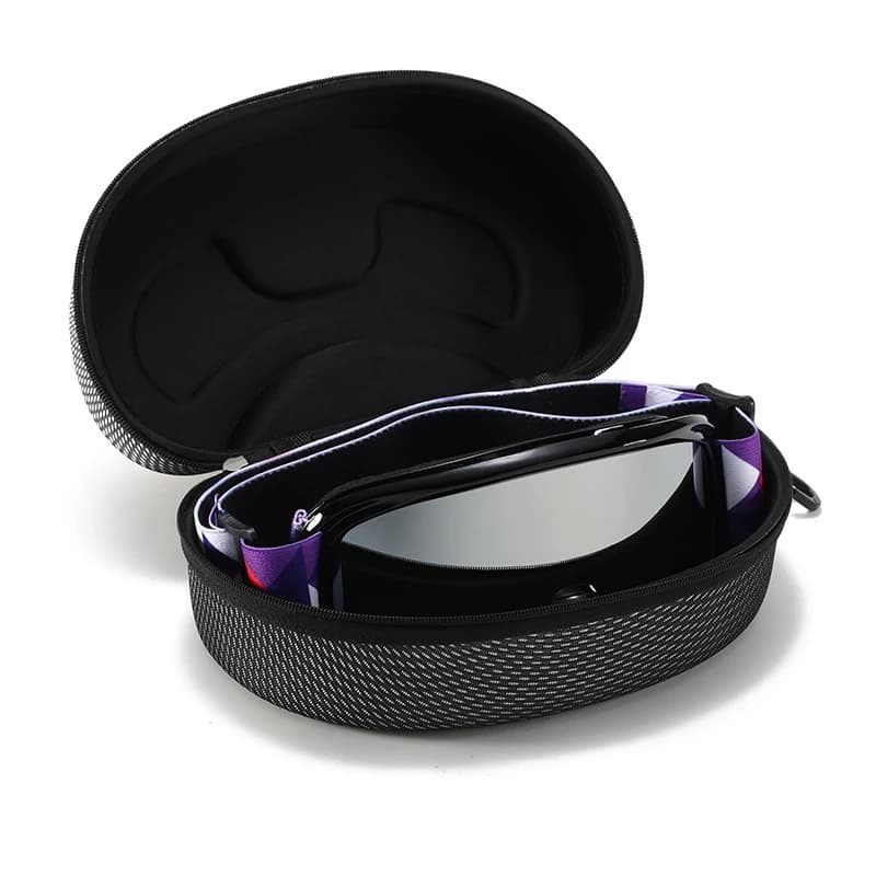 1PC Scatola per occhiali da sci e snowboard, custodia protettiva portatile in EVA rigida, custodia resistente all'acqua e antiurto, accessori per sci〔CC55〕