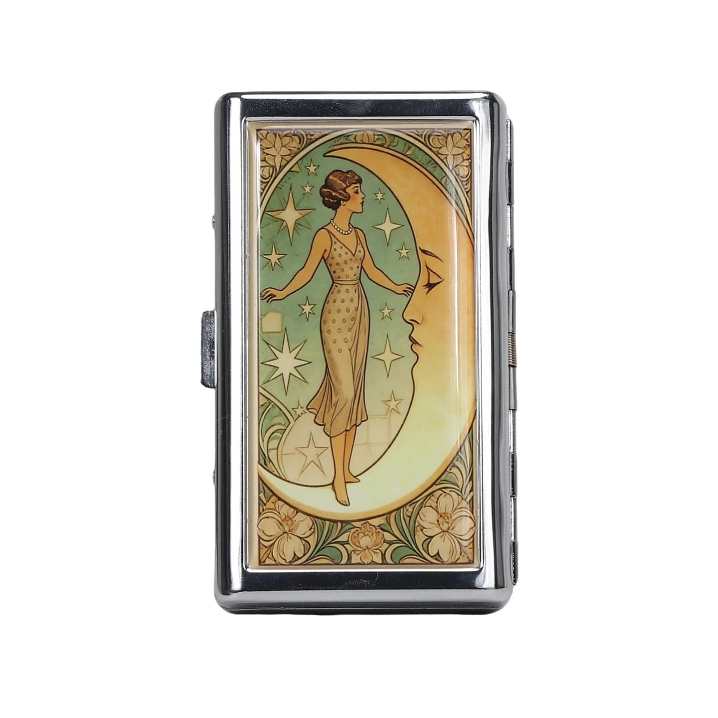 Futeng New Design Double Sided Metal Cigarette Cases with Epoxy Resin Cigarette Case Box
