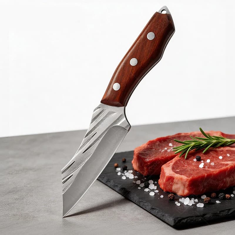 Coltello da Macellaio WXCOO, Coltello da Cucina Forgiato per Disossare, Coltelli da Taglio in Acciaio Inossidabile, Coltello Multiuso per Frutta e Verdura