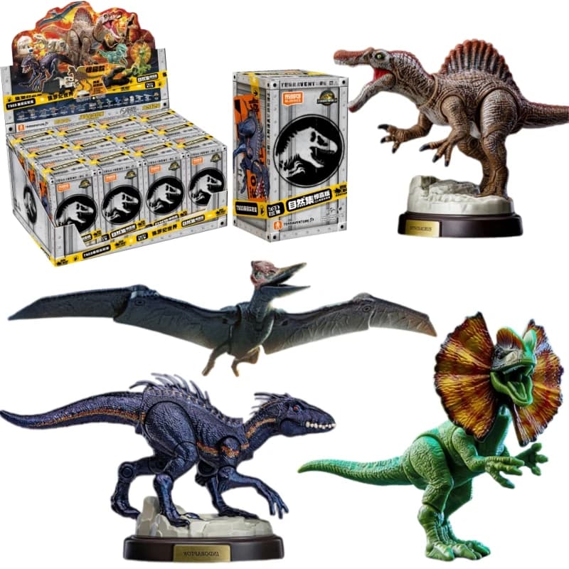 BLOKEES Original Jurassic World V02 V03 Mosasauridae Jurassic Park Dinosaurs TERRAVENTURE Assembled Model Action Figure Toy Gift