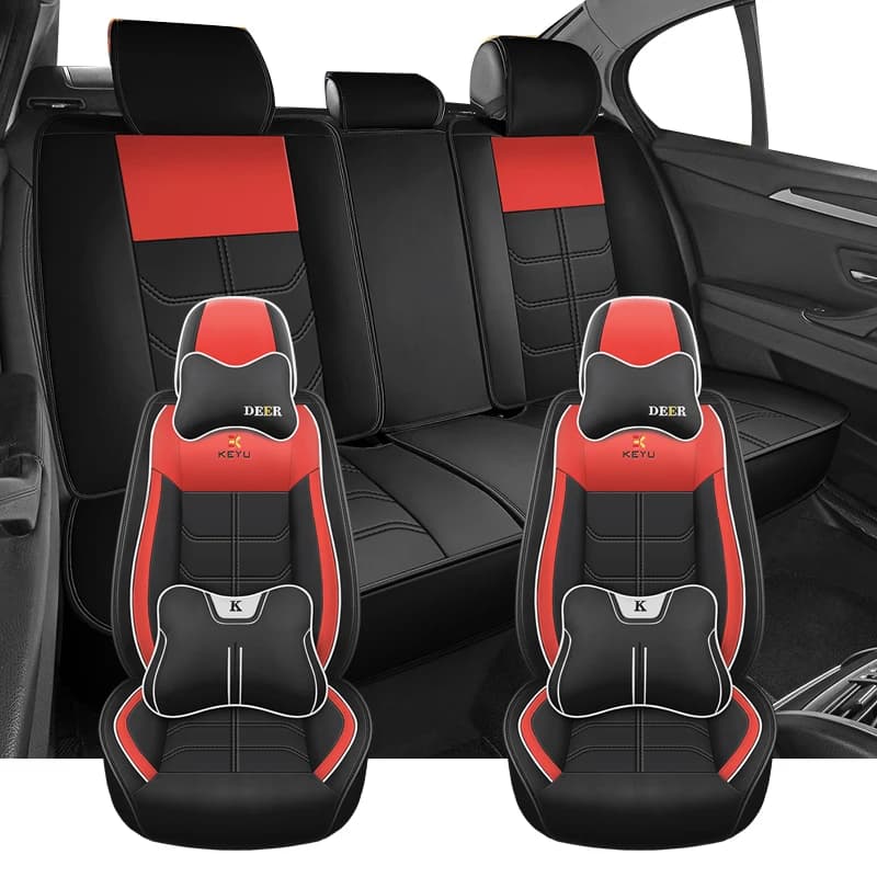 Universal Car Seat Covers for Toyota Corolla Camry Wish Hilux Prius Raize Yaris Cross Land Cruiser 100 Interior Car Accessories