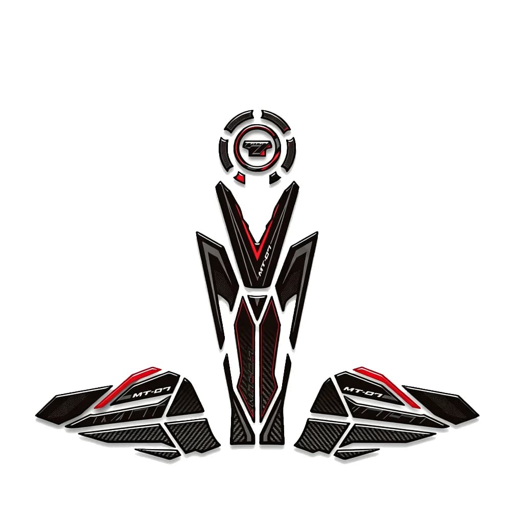 Tank Pad Protector Anti Slip Waterproof Sticker Compatible With MT 07 MT07 Motorcycle Fuel Tank Decal 2025 2026