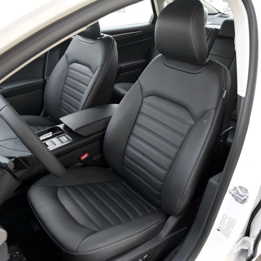 For Ford Mondeo Fusion 2013 2014 2015 2016 2017 2018 PU Leather Custom Car Seat Covers Full Set Interior Protector Accessories