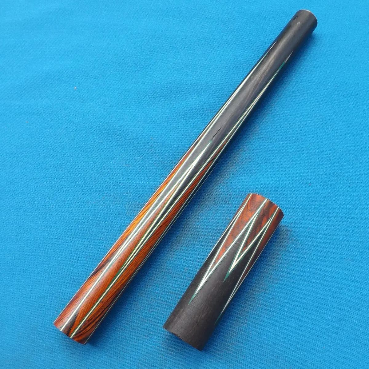 8 stecca da biliardo impiombata in ebano/Cocobolo Set avambraccio e culo stecca da biliardo vuota che fa parti stecca americana fai da te