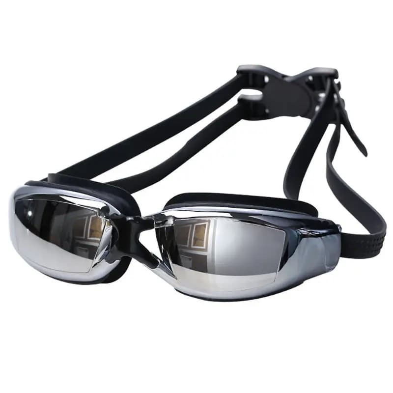Adult waterproof adjustable band Diving Silicone portable UV protection anti-fog handy swim glasses for water sports