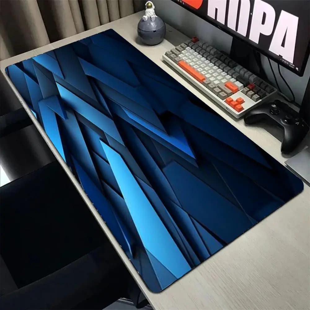 Tappetino per Mouse con Motivo Artistico, Grande Tappetino da Gaming con Bordo Rinforzato, Tappetino Spesso per Tastiera e Scrivania