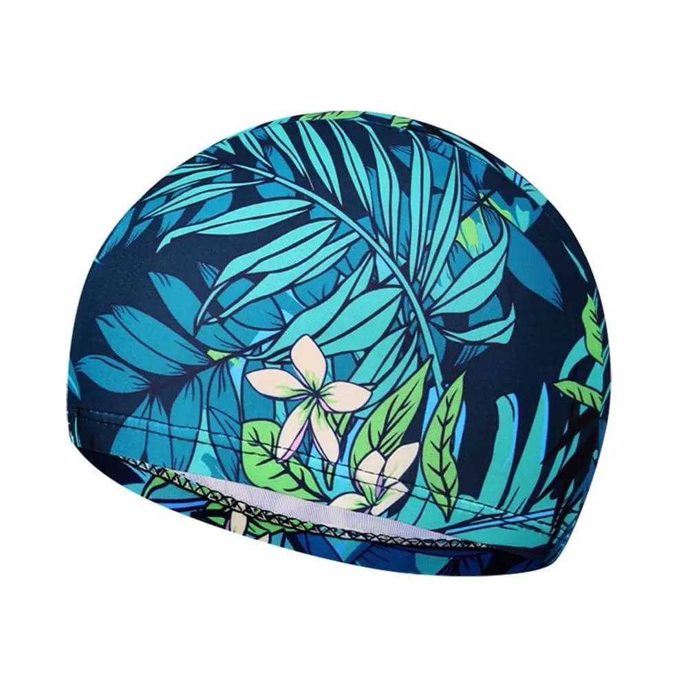 Ear Protect Calico Swim Cap Breathable Waterproof Elastic Diving Hat Sports Accessory Swim Pool Hat Swimming Caps Swimwear Hats
