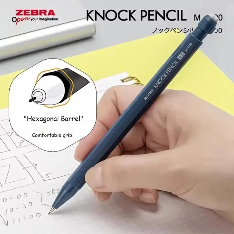 Japan ZEBRA Shake The Out Lead Core Mechanical Pencil MA117 Low Center Gravity Stability Writing 0.5 Novel Stationery Supplies