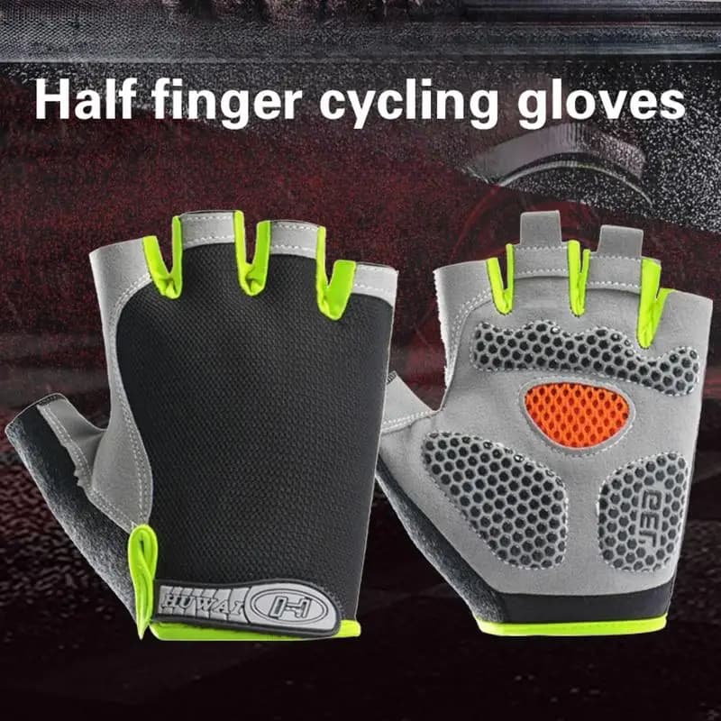 Guanti da Ciclismo Mezze Dita Uomo Donna Antiscivolo Traspiranti Estivi Senza Dita per Bici Sport Palestra Allenamento - Offerta Calda