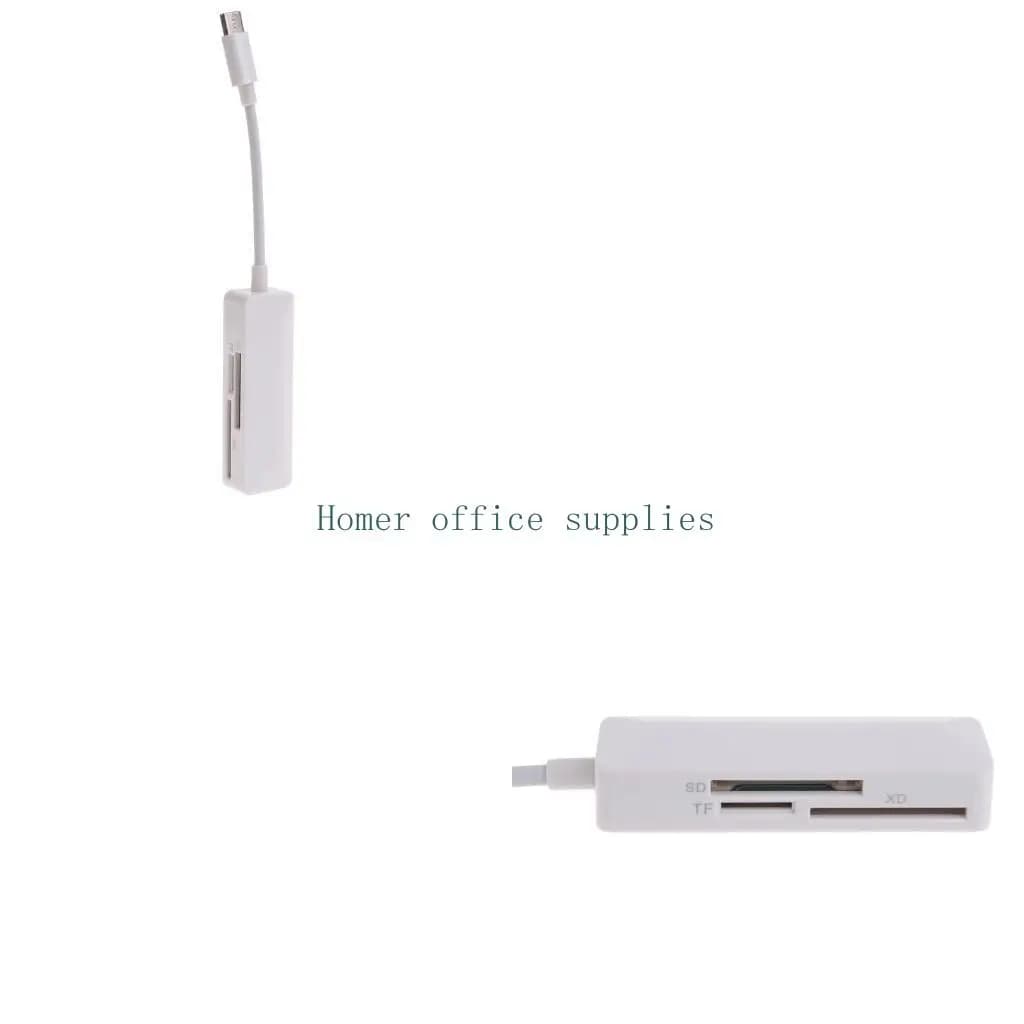 Scrittore lettore schede portatile K43B USB C 3-in-1 Lettura simultanea della scheda memoria Flash Adattatore universale