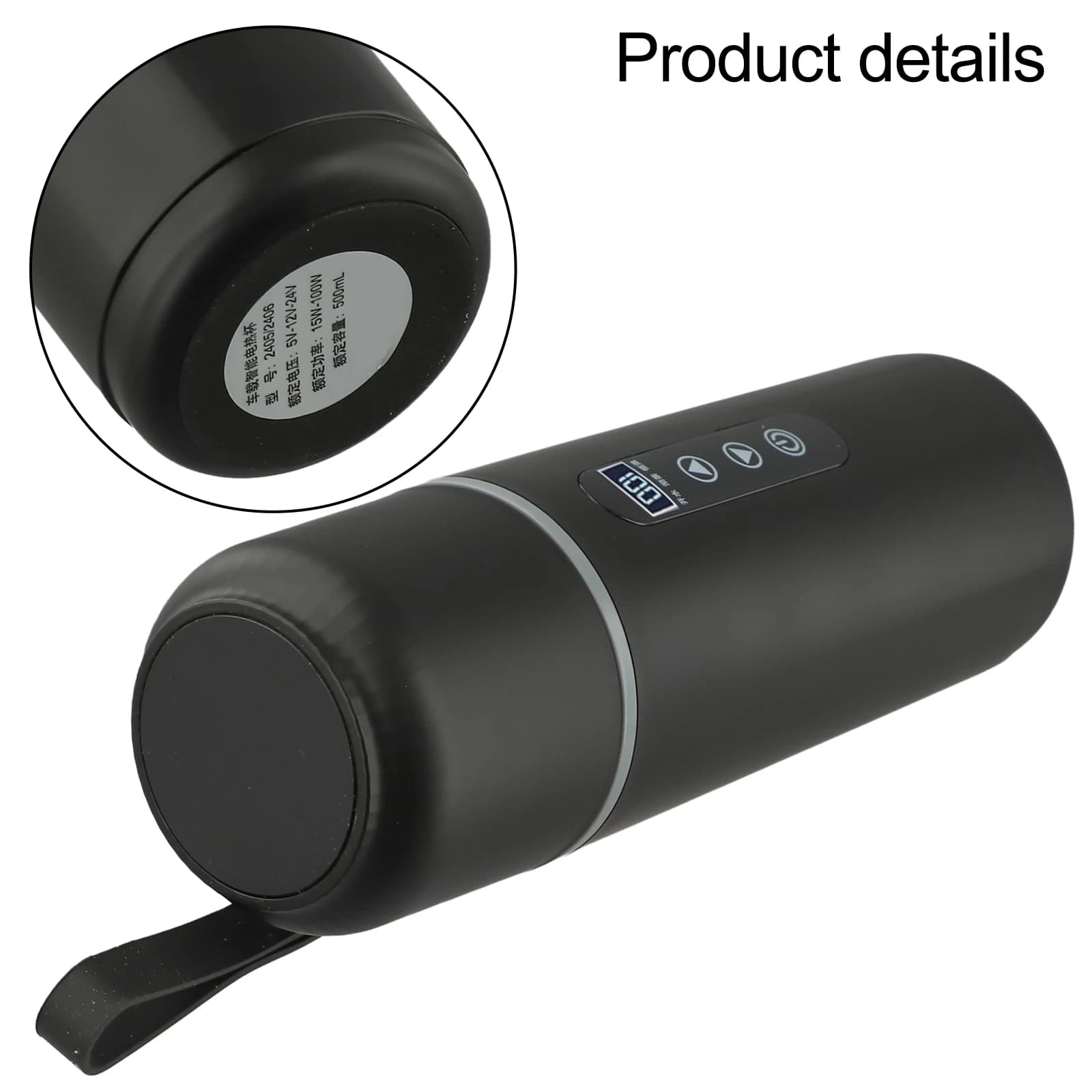 Bollitore Elettrico Portatile per Auto 12V 24V, Fornello da Viaggio per Campeggio, Elettrodomestico per Viaggi su Strada