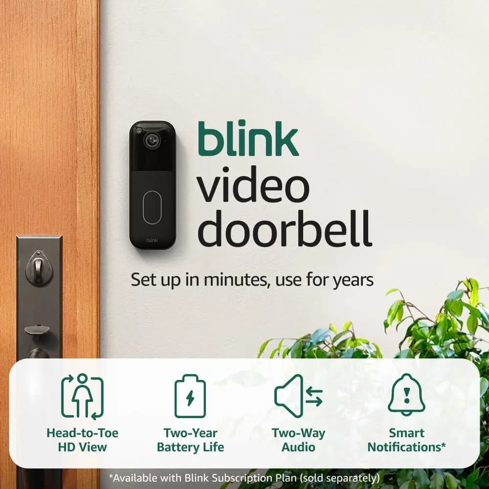 Sistema di Telecamere di Sicurezza Wireless Intelligenti con Videocitofono, Visione HD, Batteria con Durata di 2 Anni, Modulo di Sincronizzazione Incluso