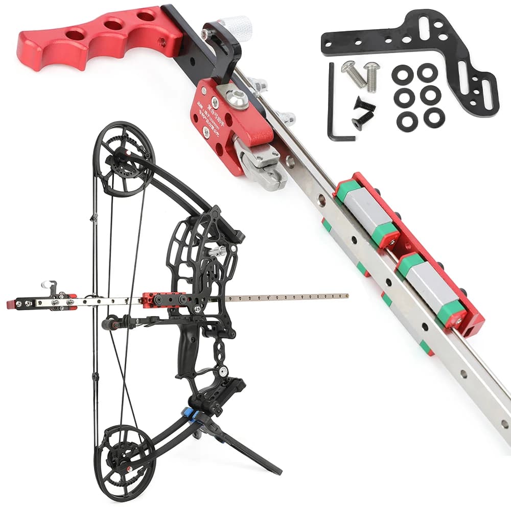 Barra Stabilizzatrice per Arco Compound in Metallo con Design a Sfera in Acciaio per Migliorare la Precisione, Ideale per Allenamento Principianti, Tiro al Bersaglio e Caccia