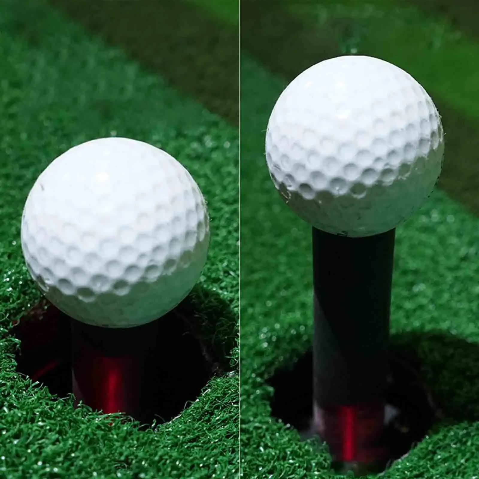 Supporto Regolabile in Gomma per Tee da Golf con Base Stabile, Accessorio per Simulatore di Golf, per Principianti, Ufficio e Pratica in Giardino