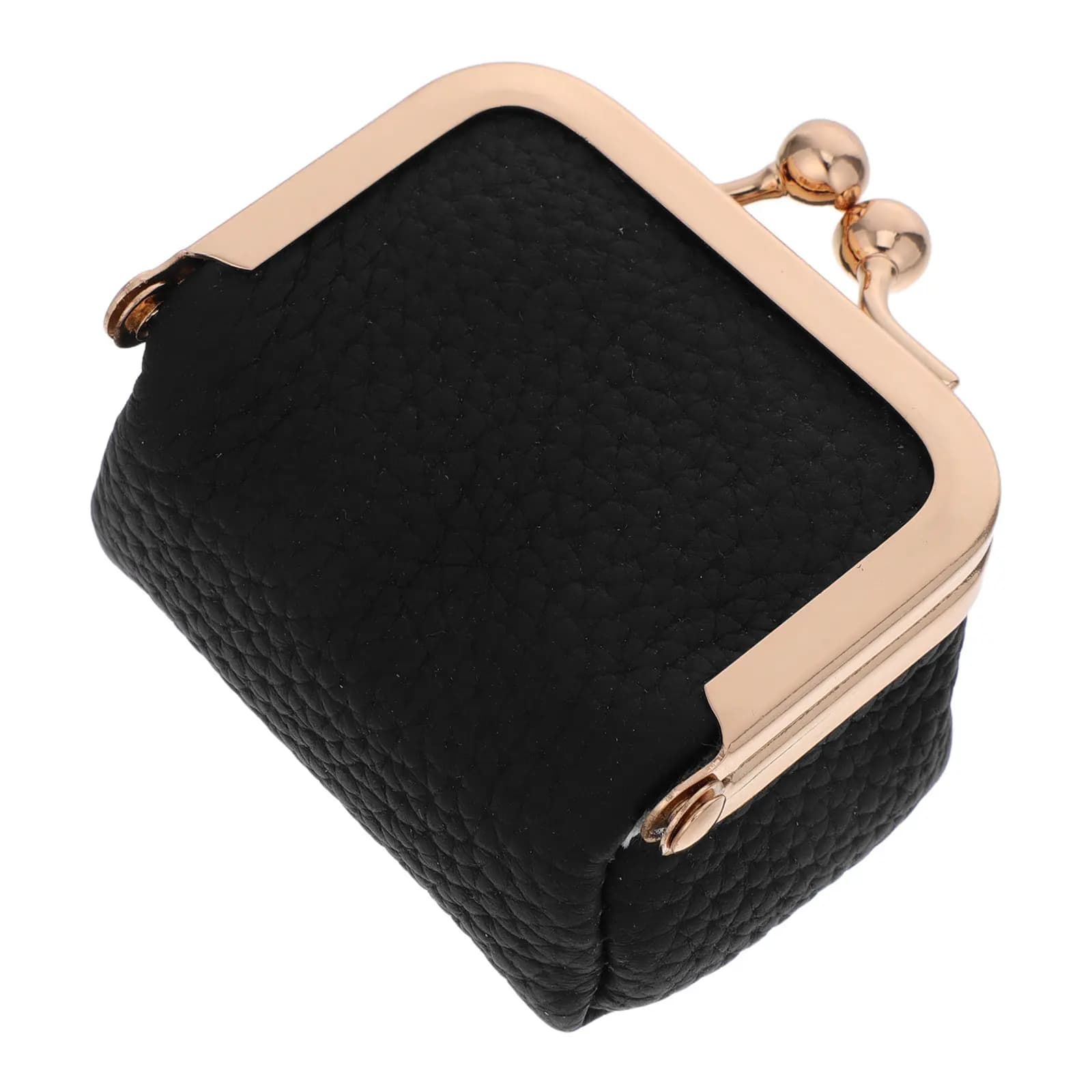 Mini Portagioie Vintage Compatto, Custodia da Viaggio Portatile per Orecchini, Anelli, Collane, Bracciali, Nero