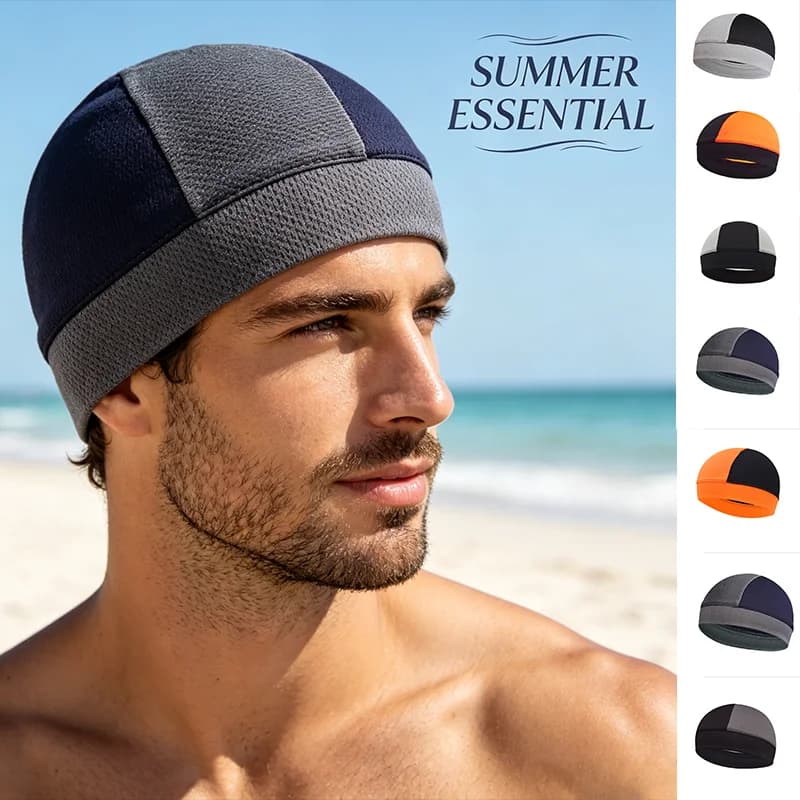 Cycling Head Cover Quick Dry Breathable Fishing Motorcycle Helmet Inner Cap Summer Absorb Sweat Hiking Runing Sports Hat