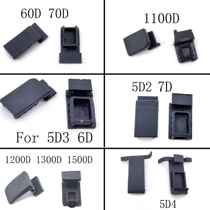 Coperchio in gomma per porta batteria per Canon 60D 70D 1100D 5D2 7D 1200D 1300D 1500D 5D4 5D3 6D Parte di riparazione della fotocamera digitale