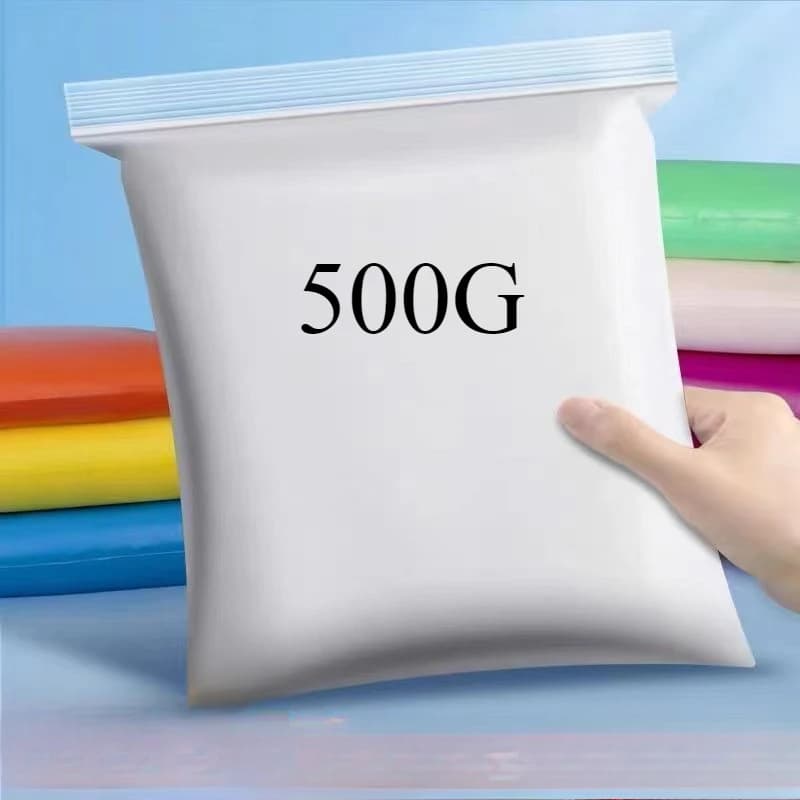 410g Argilla ultraleggera Doughs Polymeer Melma Fango Bianco Non tossico Argilla leggera Spazio Fango Fatto a mano Bambini Studenti Giocattoli Borsa oversize